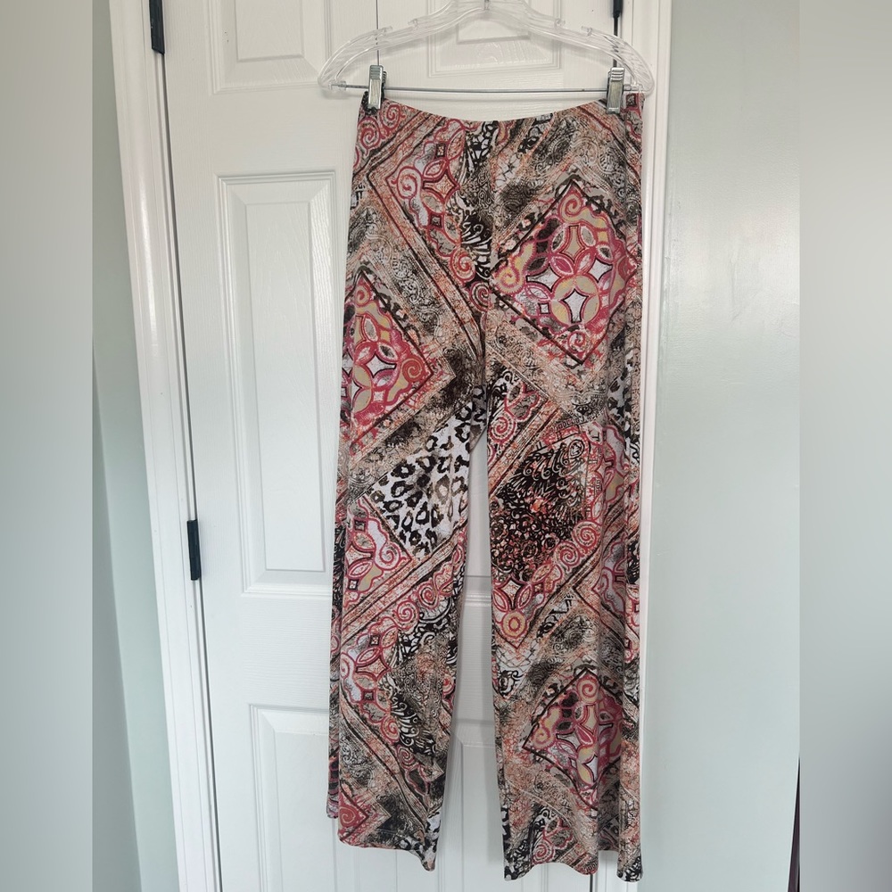 Size 0 Chico Patterned Wide Leg Pants